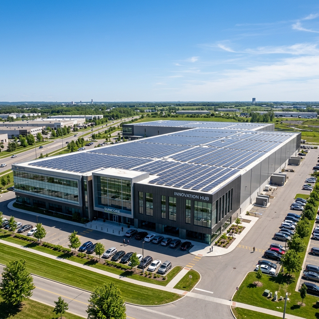 Painéis solares em empresa/indústria na cidade de São Luís
